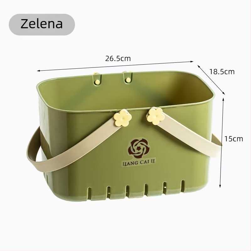 Yuechen premium products PP pravokutna košara za kupaonicu za pohranu kozmetike i potrepštinama, moderni minimalistički dizajn