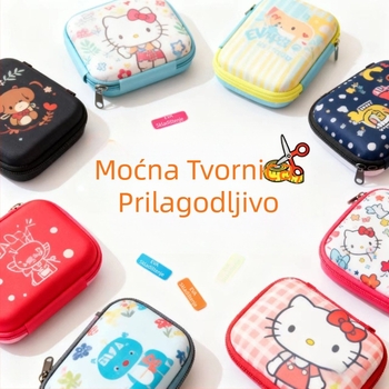 Prilagođena EVA torbica za školske potrepštine sa zatvaračem; skladište za prijevodno i čitačko pero; zaštitni kućište za učenički uređaj; prenosivo; Materijal: EVA; Model: 018; Nosivost: 1 kg; Personalizirano