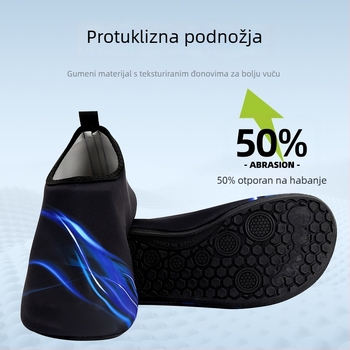 Vanjske tenisice za vodu s pet prstiju za muškarce i žene, mrežasti gornji dio, TPR potplat, prozračne, Slip-On, nizak profil