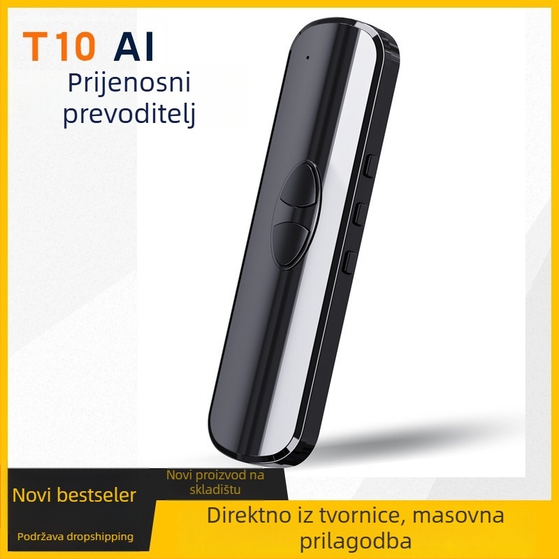 T10 prevoditelj, dvosmjerni prijevod u više od 100 jezika, Bluetooth, domet 10 m, povezano s aplikacijom