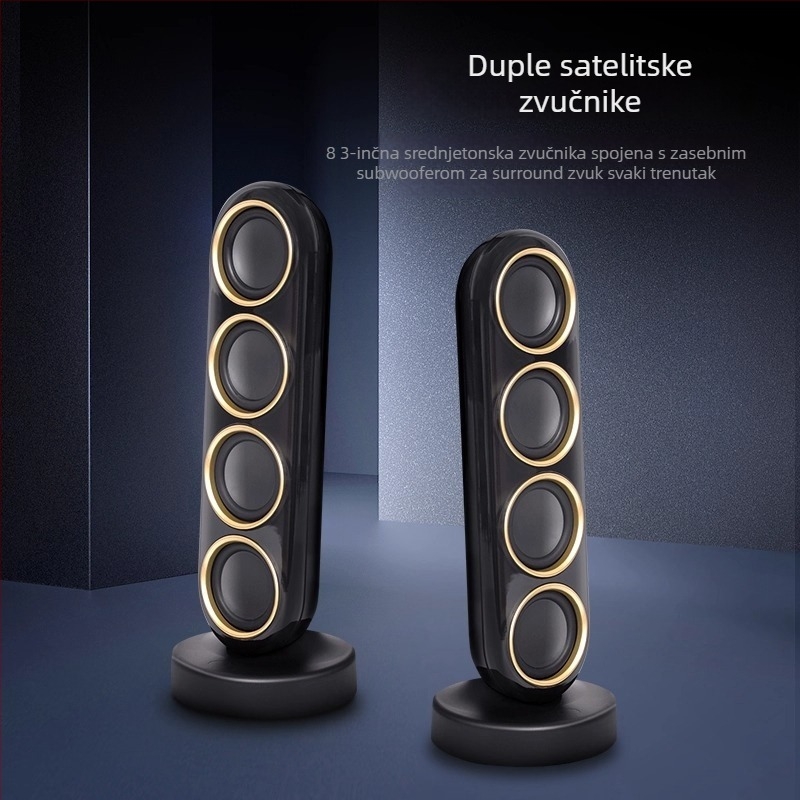 Bluetooth zvučni sustav s 9 zvučnicama, izlaz 130W, Bluetooth 5.3, raspon frekvencija 100Hz–20kHz, SNR ≥85dB