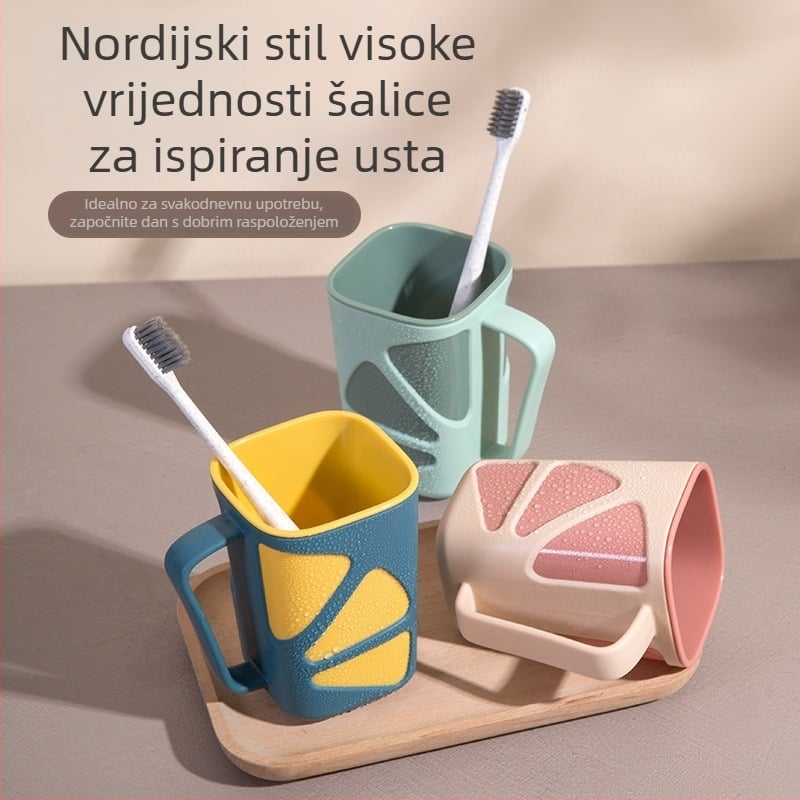 Čašica za ispiranje usta i držač četkice, kreativni putni kut do kupaonice, poklon za praznik (Materijal: Drugo; Brend: Bez brenda; Uvoz: Ne)