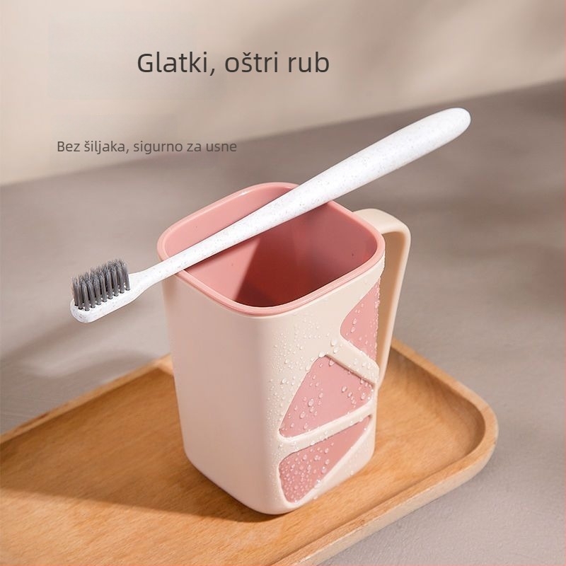Čašica za ispiranje usta i držač četkice, kreativni putni kut do kupaonice, poklon za praznik (Materijal: Drugo; Brend: Bez brenda; Uvoz: Ne)