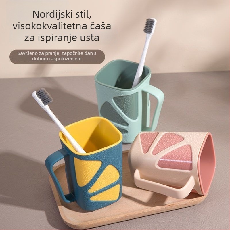 Čašica za ispiranje usta i držač četkice, kreativni putni kut do kupaonice, poklon za praznik (Materijal: Drugo; Brend: Bez brenda; Uvoz: Ne)