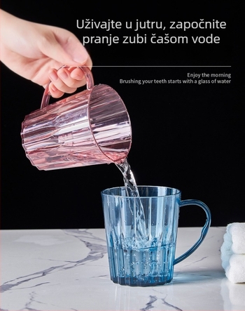 Čaša za četkicu za kućnu upotrebu, nordijski minimalistički dizajn, debelu dršku, kapacitet 150 ml