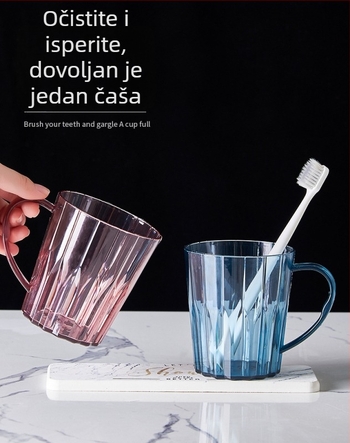 Čaša za četkicu za kućnu upotrebu, nordijski minimalistički dizajn, debelu dršku, kapacitet 150 ml