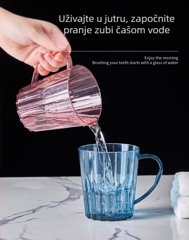 Čaša za četkicu za kućnu upotrebu, nordijski minimalistički dizajn, debelu dršku, kapacitet 150 ml