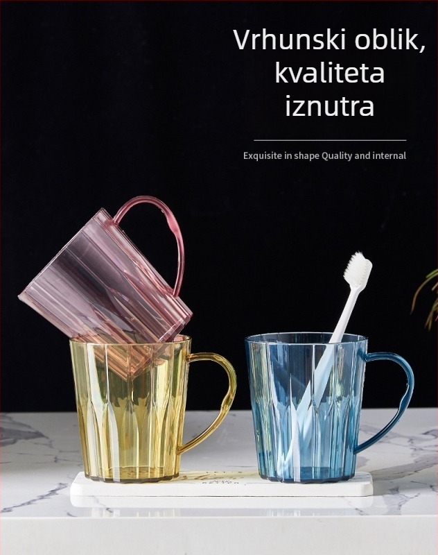 Čaša za četkicu za kućnu upotrebu, nordijski minimalistički dizajn, debelu dršku, kapacitet 150 ml