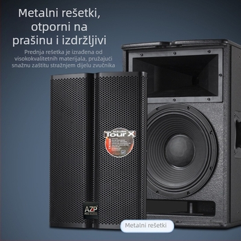 AZP TX1122 HiFi zvučnik - 800W, 60Hz-15kHz, 2-kanalni, veza pomoću zvučničkog kabla