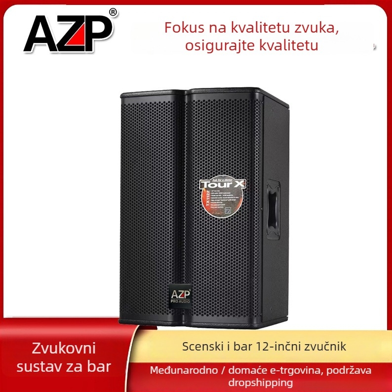 AZP TX1122 HiFi zvučnik - 800W, 60Hz-15kHz, 2-kanalni, veza pomoću zvučničkog kabla