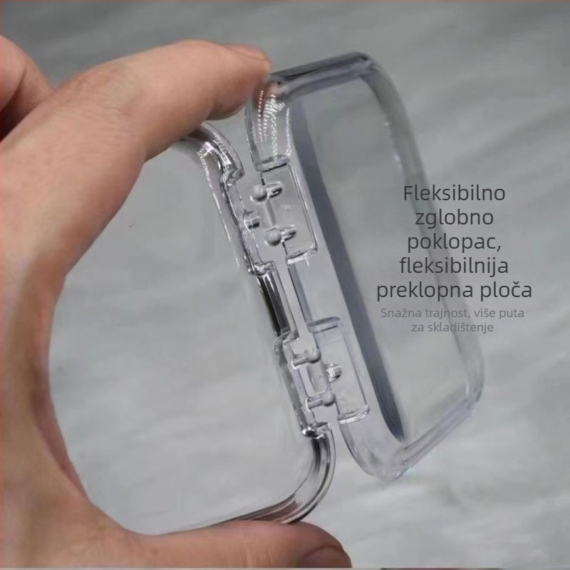 Kutija za pohranu manikure, prozirna akrilna kutija, plastična konstrukcija, za male dodatke