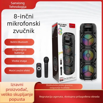 ZQS8308 Prijenosni Bluetooth zvučnik visoke snage s ugrađenom baterijom (40W; Bluetooth 5.0; 4000–6000 mAh; 60 Hz–15 kHz; domet 15 m)