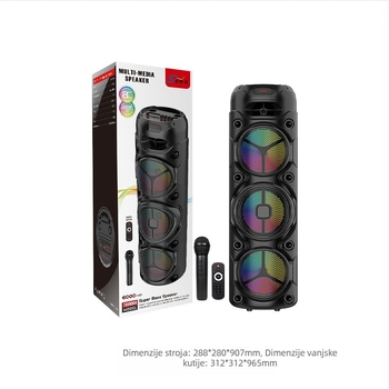 ZQS8308 Prijenosni Bluetooth zvučnik visoke snage s ugrađenom baterijom (40W; Bluetooth 5.0; 4000–6000 mAh; 60 Hz–15 kHz; domet 15 m)