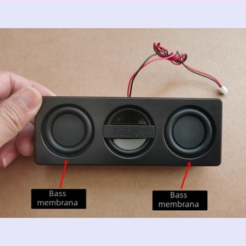 2-kanalno pojačalo i zvučni sustav, 4 Ω 3 W, raspon frekvencija 40 Hz–20 kHz, SNR ≥75 dB, sučelje 2.0