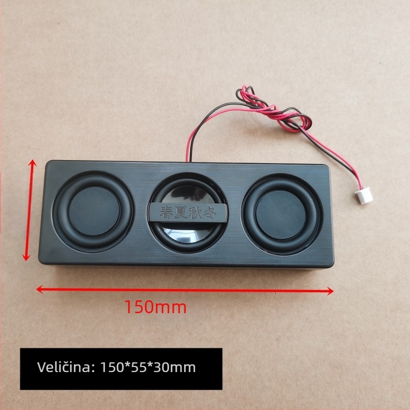 2-kanalno pojačalo i zvučni sustav, 4 Ω 3 W, raspon frekvencija 40 Hz–20 kHz, SNR ≥75 dB, sučelje 2.0
