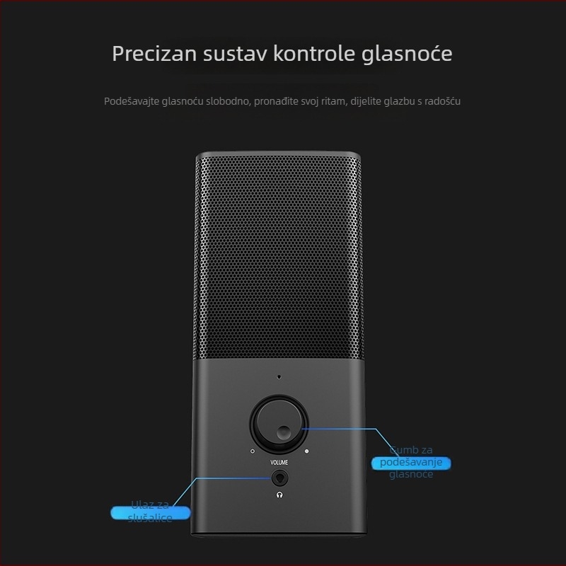 2.0 USB desktop zvučnici s mini subwooferom, 3D surround zvuk, 10W, 4Ω, MP3 reprodukcija