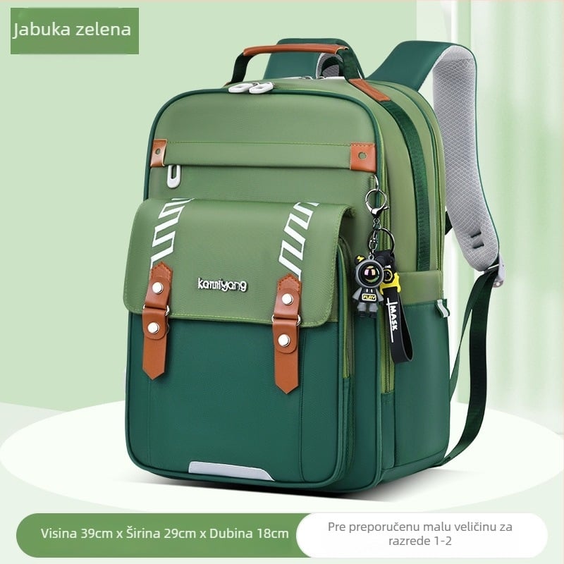 Unisex školski ranac za 5.–6. razred, Nylon/Poliester, vodootporan, ultra lagan, smanjuje teret