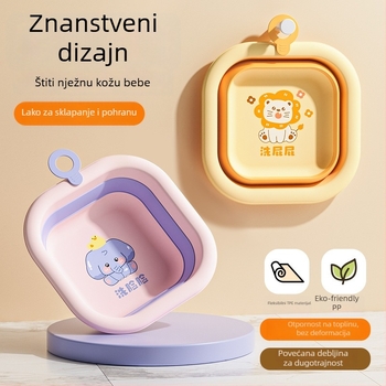 Dječja sklopiva umivaonica – prijenosna plastična posuda za bebe, 180–200 g, proljeće 2025 izlazi