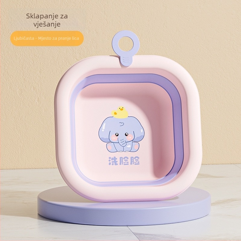 Dječja sklopiva umivaonica – prijenosna plastična posuda za bebe, 180–200 g, proljeće 2025 izlazi