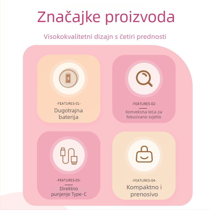 Mini prijenosna UV lampica za nokte za gel lak - brzo sušenje, model LX-003, marka Ling xi, podrijetlo Zhejiang