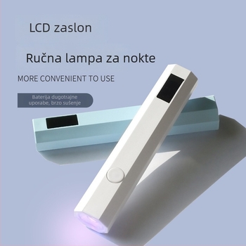 LCD ručna lampica za manikuru, kompaktna, prijenosna, mini lampa za gel lak, fototerapija i učvršćivanje noktiju