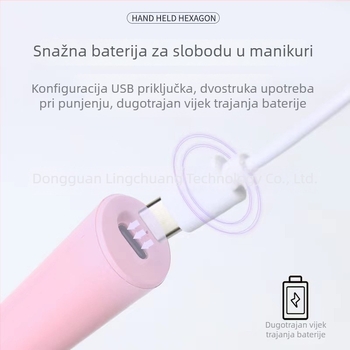 Ručna bar-lampa za nokte, kompaktna punjiva LED lampa za sušenje gel lakova i umjetnost noktiju
