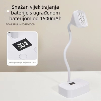 Stolna punjiva lampa za manikuru s dizajnom lotosa, senzor, brzo sušenje, naljepnice za nokte i alat za rhinestones, LED