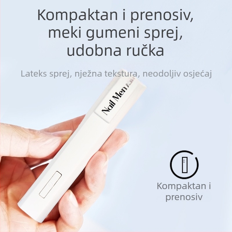 Ručna lampica za nokte u obliku štapa, prijenosna punjiva LED lampa za brzo sušenje noktiju