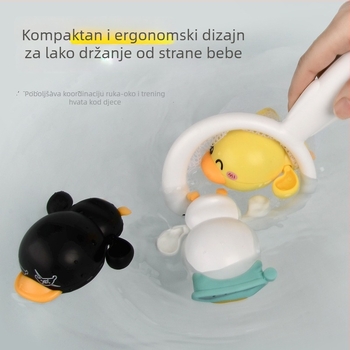 Plastična igračka za kupanje s patkom, mehanizam na navijanje, pluta, za djecu 0–3 godine