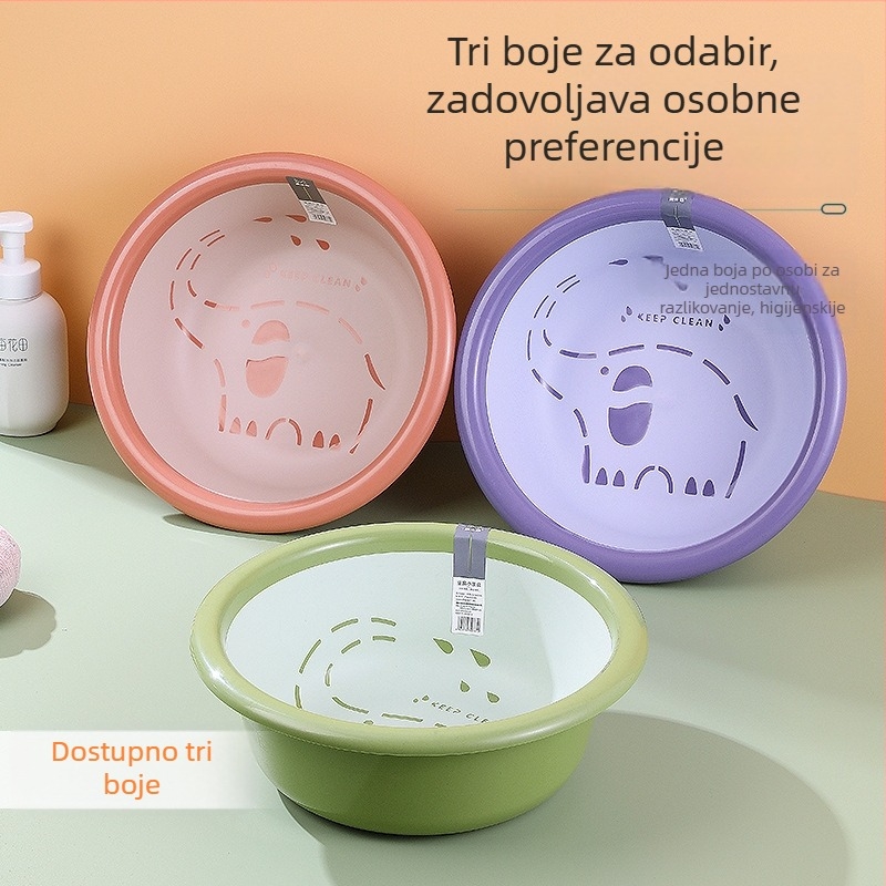 Melosen dječja umivalica — PP plastika, okrugli oblik, neto težina 250–300 g, podrijetlo Taizhou, Zhejiang, lansirano 2022