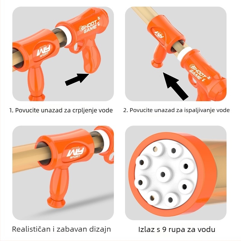 Shengming Dječji vodeni pištolj — plastično kućište; dobna skupina 7–14 godina; kategorija: vodeni kanon (Materijal: plastika; Brend: Shengming; Dobna skupina: 7–14; Kategorija: vodeni kanon)