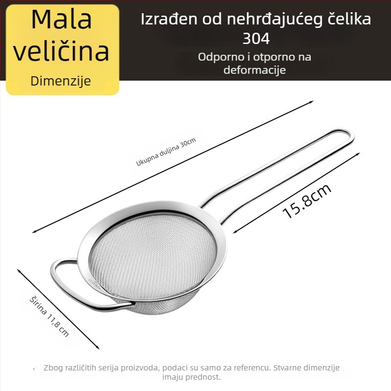 Nehrđajući čelični kuhinjski sito za filtriranje ulja | Marka Youqin • Materijal: 304 nehrđajući čelik • Porijeklo: Wenzhou • Lansiranje: 2025 • Stil: Moderna jednostavnost