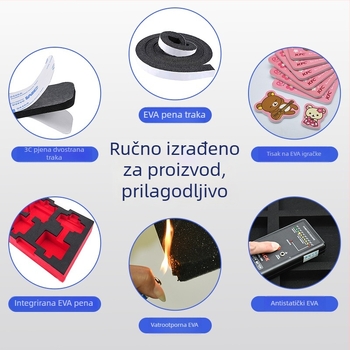 Antistatički EVA pladanj s unutarnom potporom – EVA pjena velike gustoće, pogodan za graviranje darovnih pakiranja