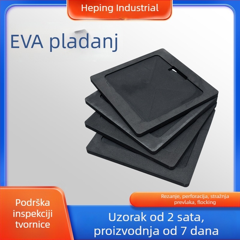 Antistatički EVA pladanj s unutarnom potporom – EVA pjena velike gustoće, pogodan za graviranje darovnih pakiranja