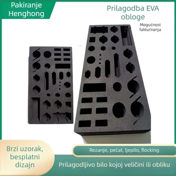 EVA pjena za podstavu i unutarnju ploču za kutije za darove i alate, visoka gustoća 25-200 kg/m³, flokirana završna obrada, Henghong
