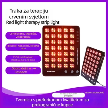 Uređaj za njegu kože infracrvenom i višespektralom svjetlosnom terapijom – smanjenje bora, prijenosan, IPX3 vodootporan, za kućnu uporabu