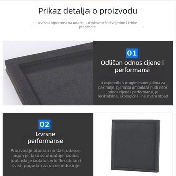 Visokodenzitetna EVA pjena ploča, gustoća 88, EVA materijal, antistatična, vatrootporna, obrada i prilagodba
