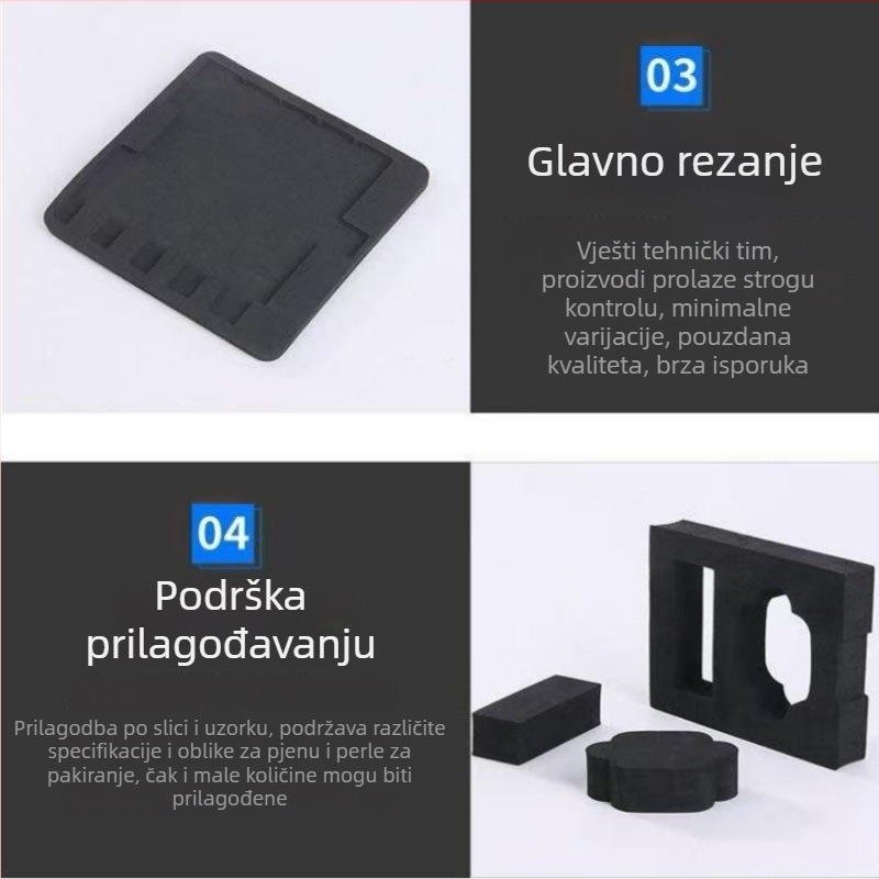 Visokodenzitetna EVA pjena ploča, gustoća 88, EVA materijal, antistatična, vatrootporna, obrada i prilagodba
