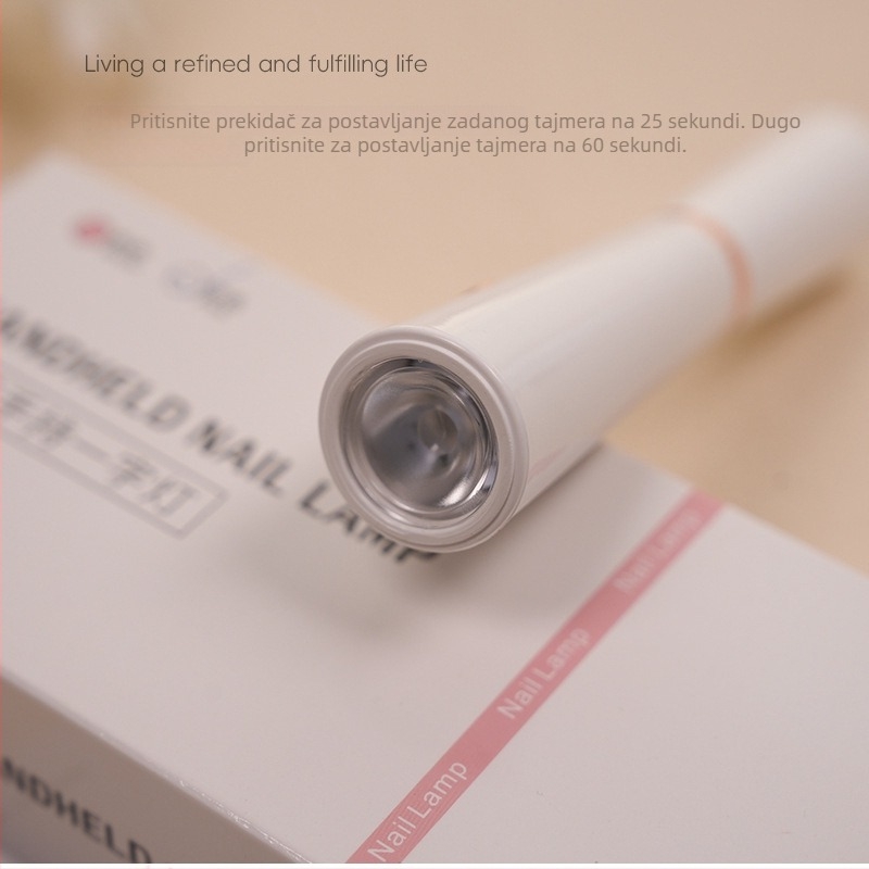 Prijenosna lampa za nokte za sušenje gel laka; ručna fototerapijska lampa; model: lampa s jednim redom; porijeklo: Guangzhou; bez marke; za obične korisnike