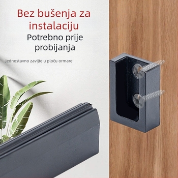 Prilagodljiva šipka za odjeću u garderobi, aluminijsko-cinkova legura, model Kdz-gy, garderoba, svijetli luksuzni stil, premaz sprejem