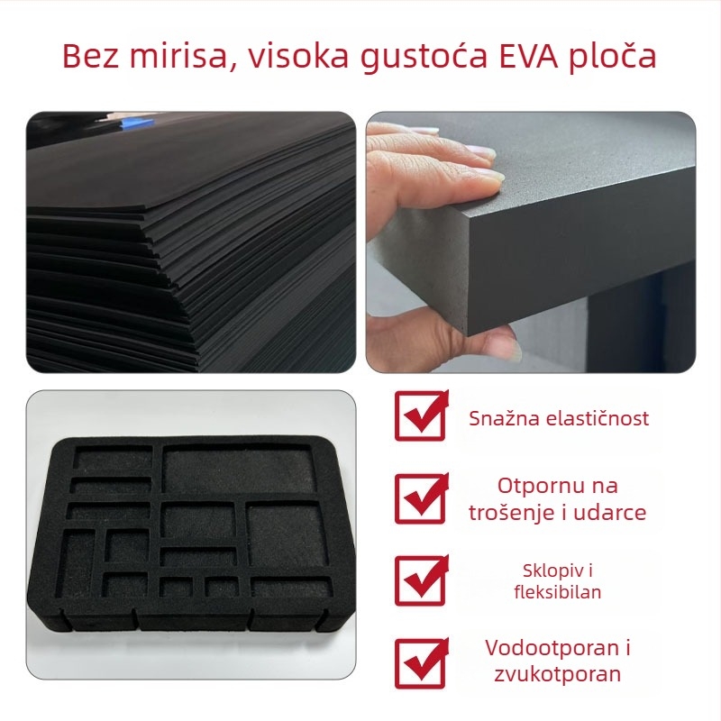 EVA trake za ublažavanje udara i EVA pjenasta ploča, gustoća 38-70, materijal EVA, tisak dostupan, brend Deyi