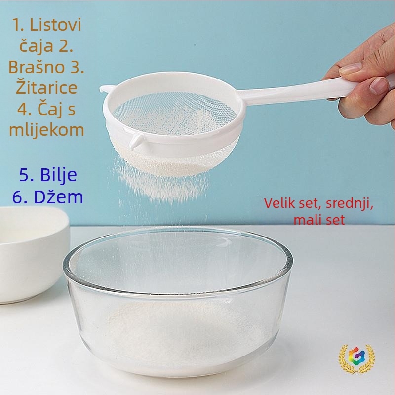 Sito za brašno – fina mreža, kućna upotreba, moderni minimalistički dizajn