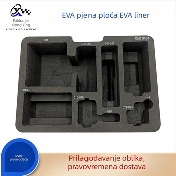 EVA unutarnja ploča s EVA oblogom, gravirano EVA pakiranje, tiskano logo, pjenasti jastuk i punjenje pjenom (gustina 38-70)