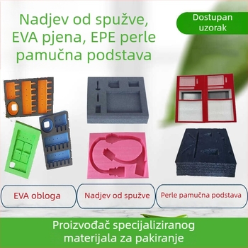 Prilagođena EVA unutarnja pločica kutije alata, s bisernom spužom i EPE pamukom, s ljepilom na stražnjoj strani