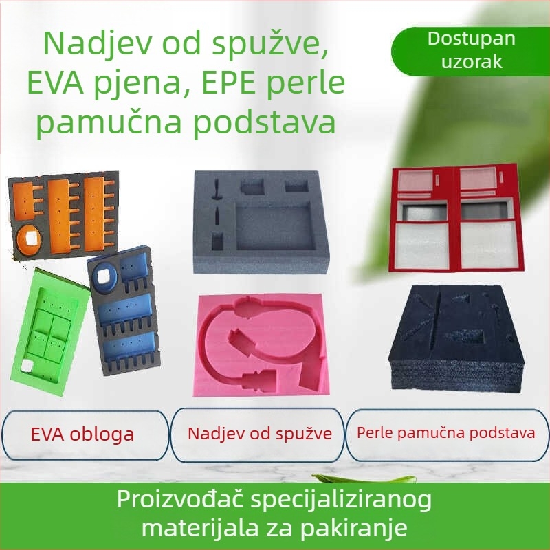 Prilagođena EVA unutarnja pločica kutije alata, s bisernom spužom i EPE pamukom, s ljepilom na stražnjoj strani