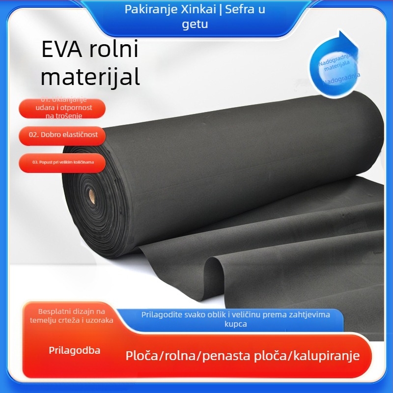 EVA pjena za rolu ambalažu — vodootporna, visoke gustoće, tkano-kompozitna spužva, prilagodljiva, brend Anju, gustoća 38-80