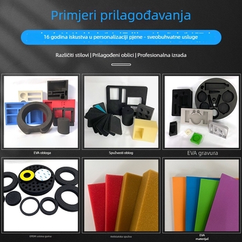 Unutarnja podstavka od spužve za pakiranje, oblikovana zaštita od pjene (Gustoća 35 kg/m3; Materijal: spužva; Značka: Hongyi)