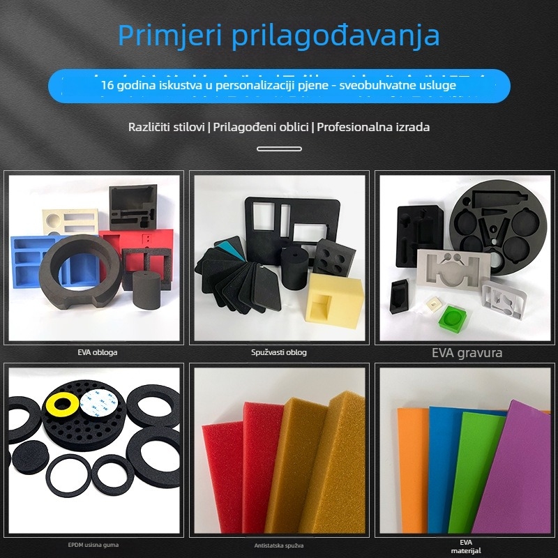 Unutarnja podstavka od spužve za pakiranje, oblikovana zaštita od pjene (Gustoća 35 kg/m3; Materijal: spužva; Značka: Hongyi)