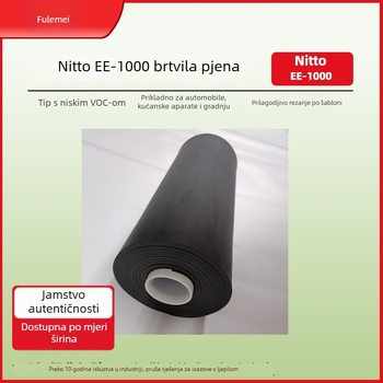 EE-1000 EPDM pjena s niskim VOC, samoljepljiva stražnja podloga, zvučna i toplinska izolacija