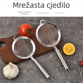 Nehrđajući čelični mrežasti sito 304 za kućnu kuhinju – filtrira sojino mlijeko, sok, ulje i brašno